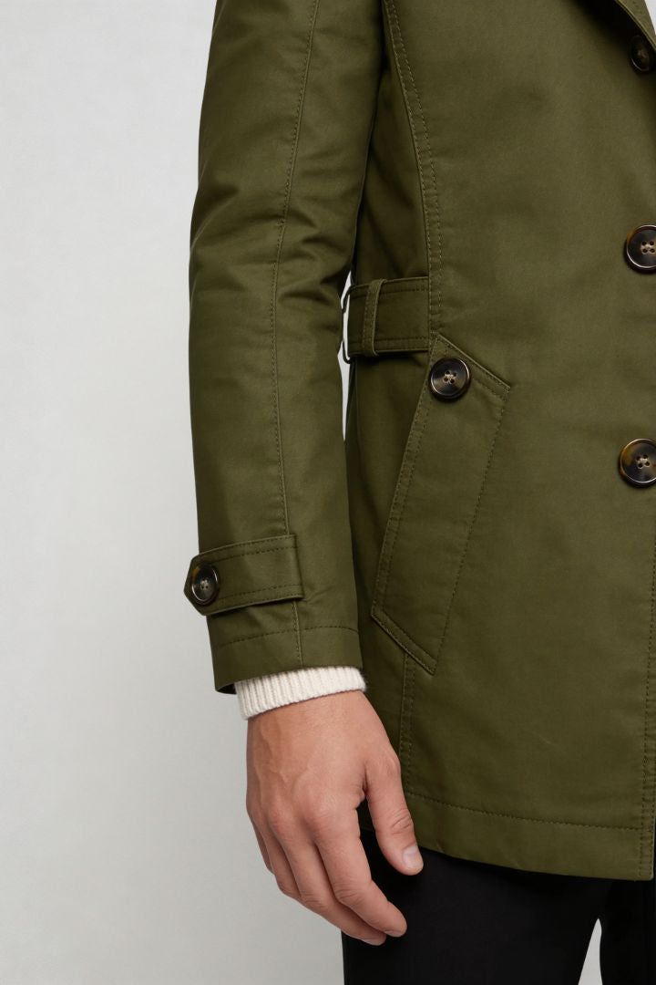 Harrison Trench Coat - Army