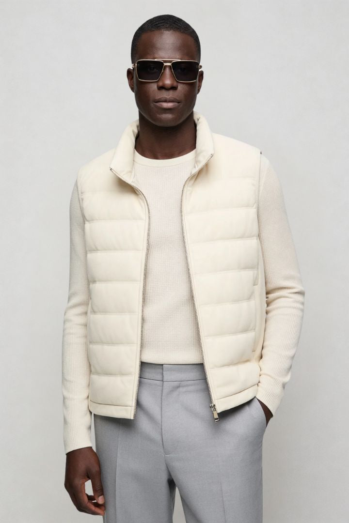 Ellis Insulated Down Vest - White
