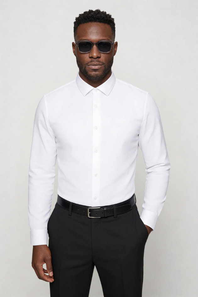 Cole Wrinkle-Free Dress Shirt - White