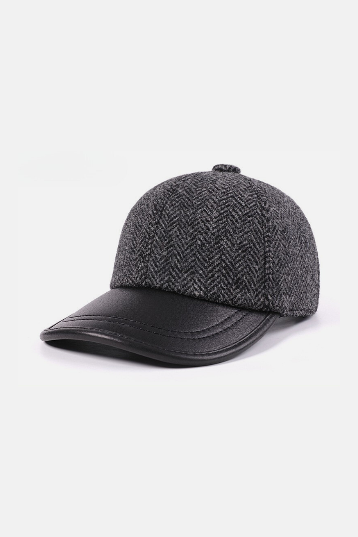 Marco Pure Wool Baseball Cap - Grey