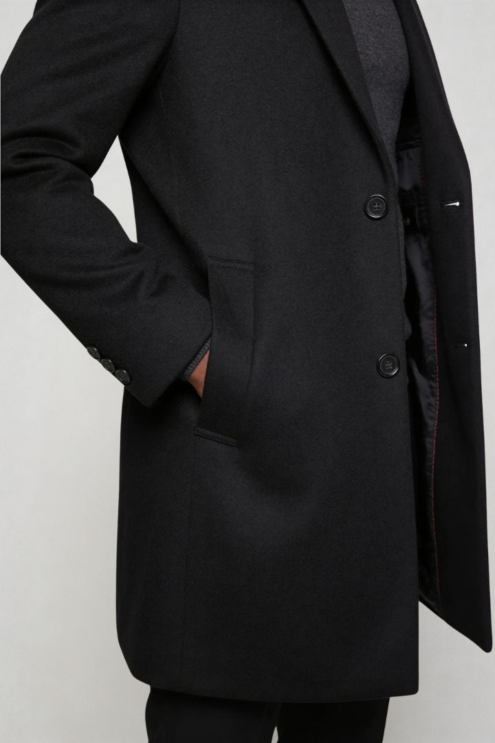 Remington Wool Blend Coat - Black