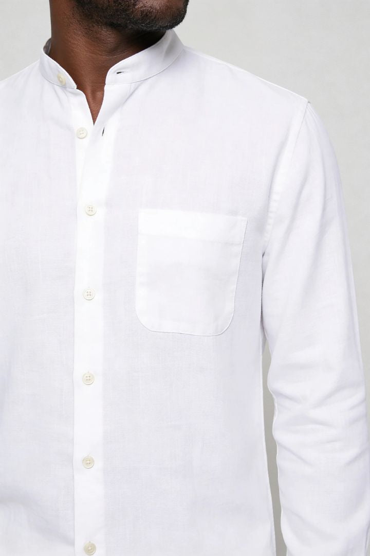 Reid Linen Shirt - White