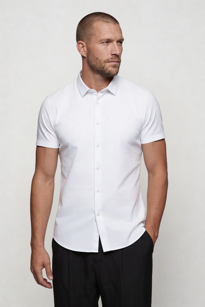 Aurelio Performance Dress Shirt - White