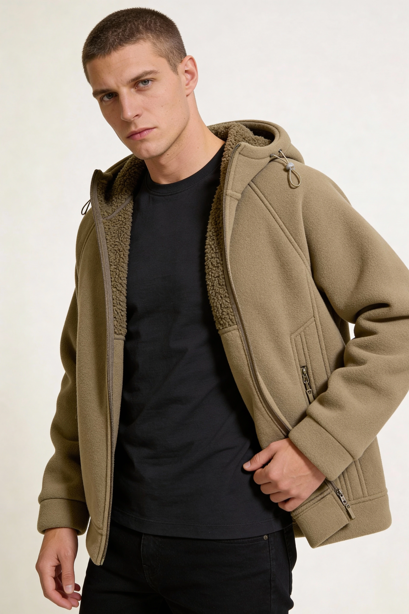 Boreal Sherpa Fleece Jacket - Khaki