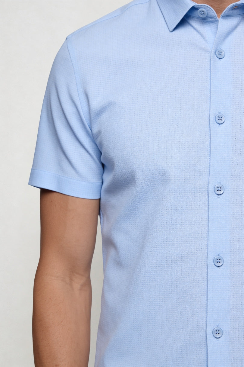 Aurelio Performance Dress Shirt - Sky Blue