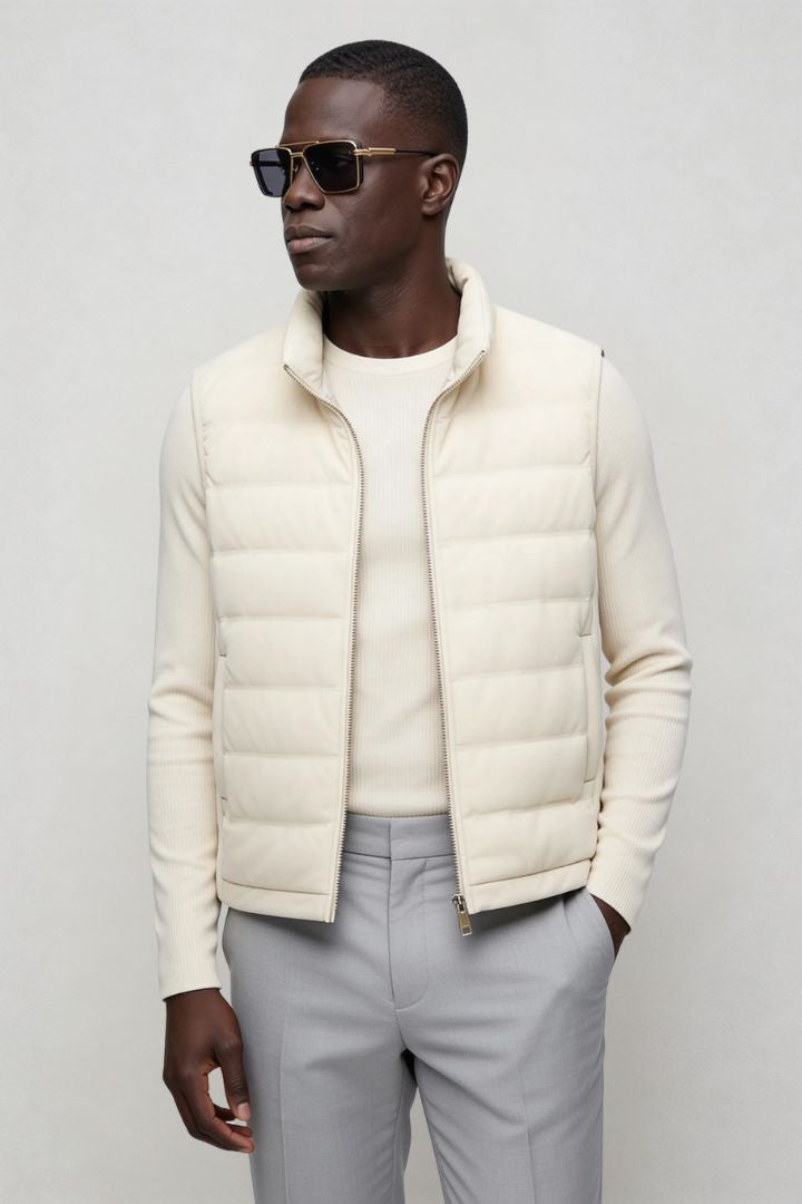 Ellis Insulated Down Vest - White