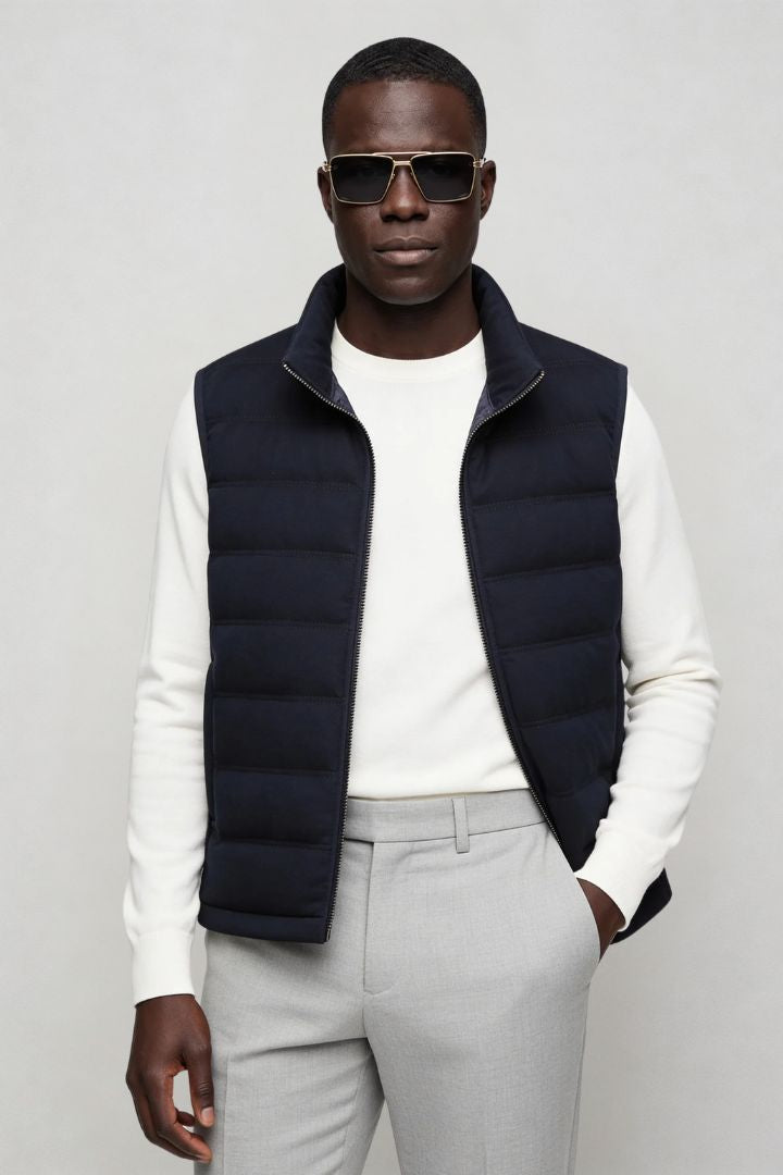 Ellis Insulated Down Vest - Navy