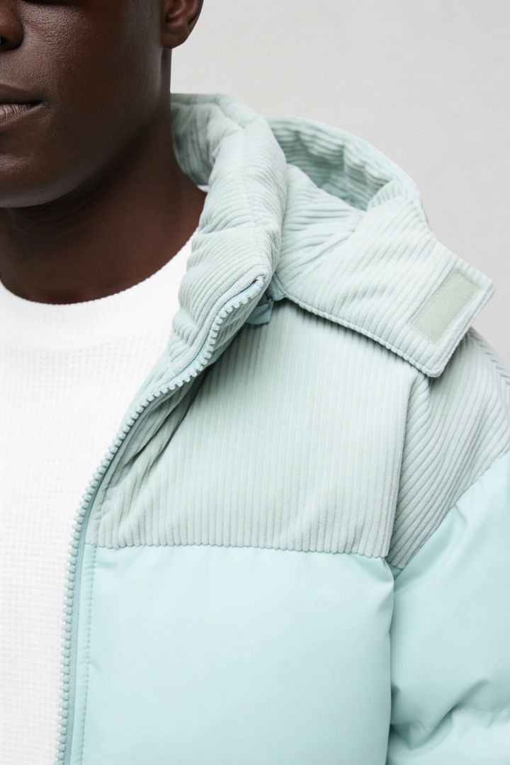 Aurion Corduroy Puffer Jacket – Arctic Mint