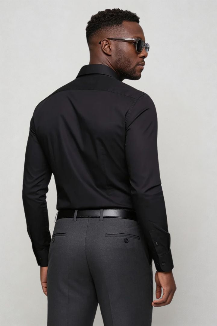 Mercer Classic Dress Shirt – Black