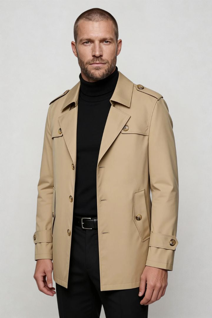 Ashford Mid-Length Tailored Coat - Beige