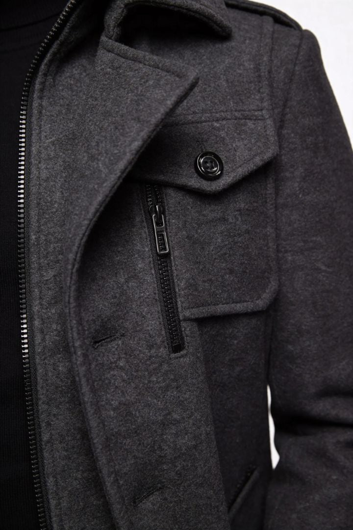 Wellington Overcoat - Grey