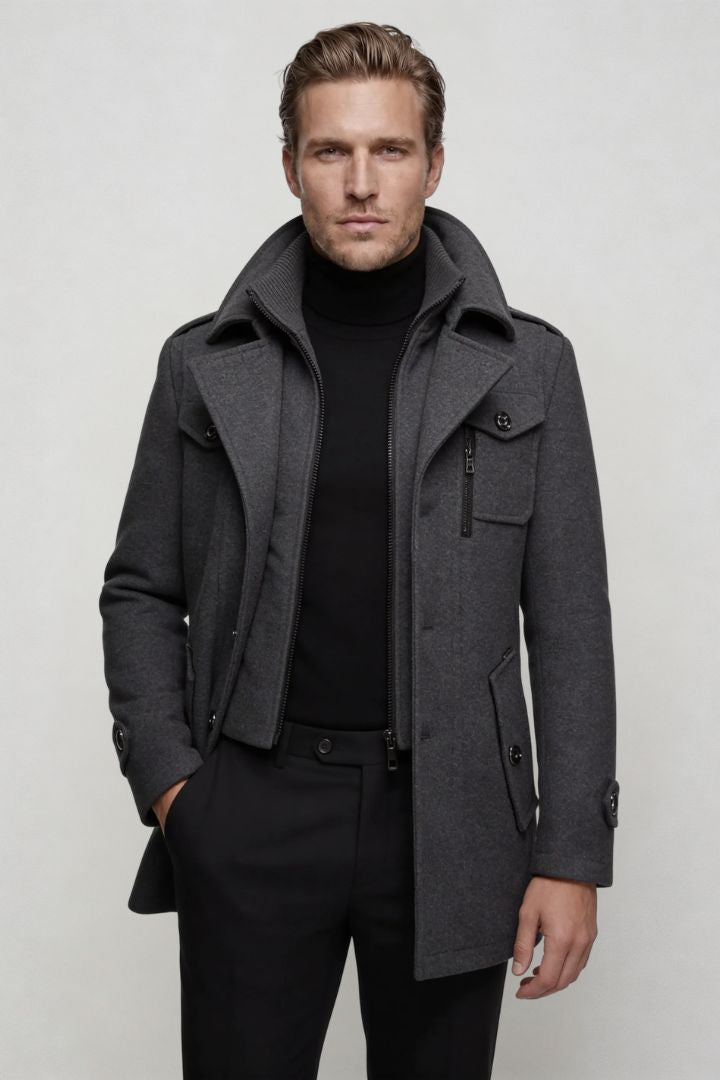 Wellington Overcoat - Grey
