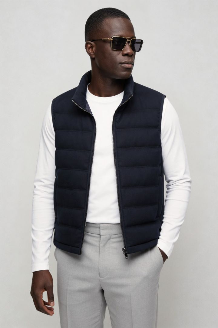 Ellis Insulated Down Vest - Navy